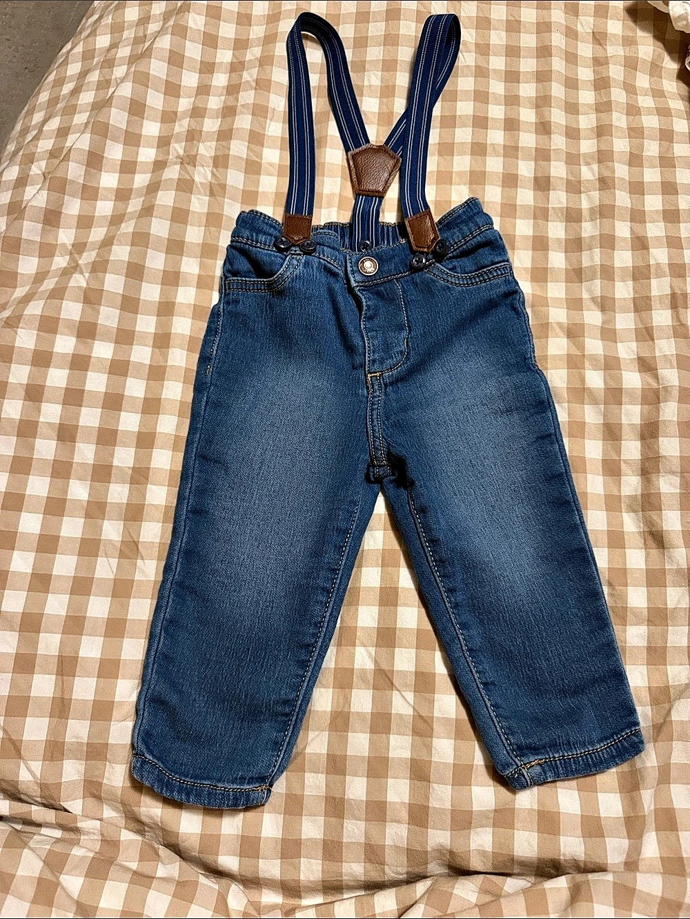 Baby B'gosh Baby Denim Overalls in Blue Baby 12M Like New